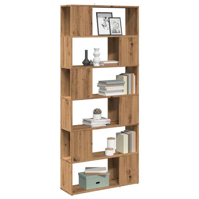 vidaXL Bibliothèque/Séparateur de pièce chêne artisanal 80x24x186 cm 856737
