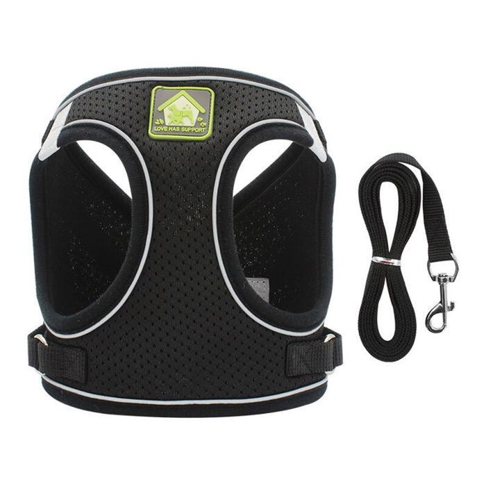 Meilleurs prix pour Harnais anti-évasion chat L – Harnais réglable et réfléchissant pour chatchaton respirant noir