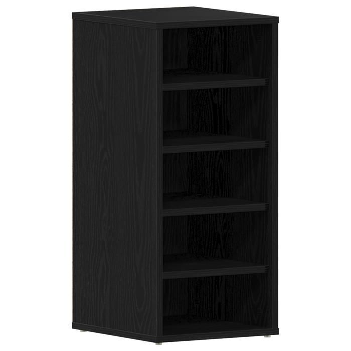FAF-NEUF* Meuble à chaussures/Facile à entretenir - chêne noir - 32x35x70 cm En bois composite JUIN789025