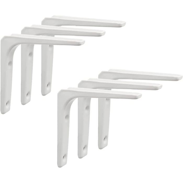 WakiHong Lot de 6 Equerre Etagere Murale Équerre Étagère Équerre Murale ...