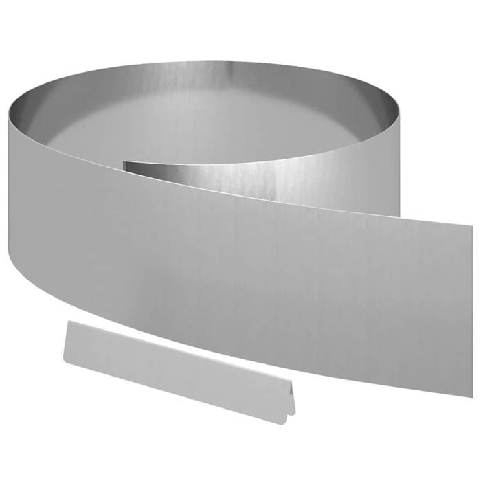 vidaXL Bordure de jardin 450 x 15 cm Acier galvanisé - vue 4