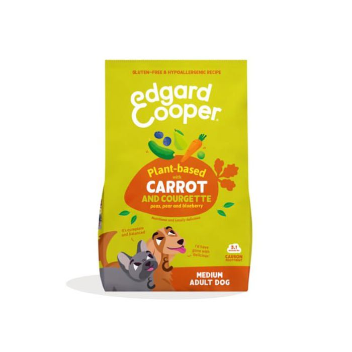 Croquette pour chien - EDGARD ET COOPER - Carotte & Courgette 1 kg - Grand - Hypoallergénique - À base de plantes