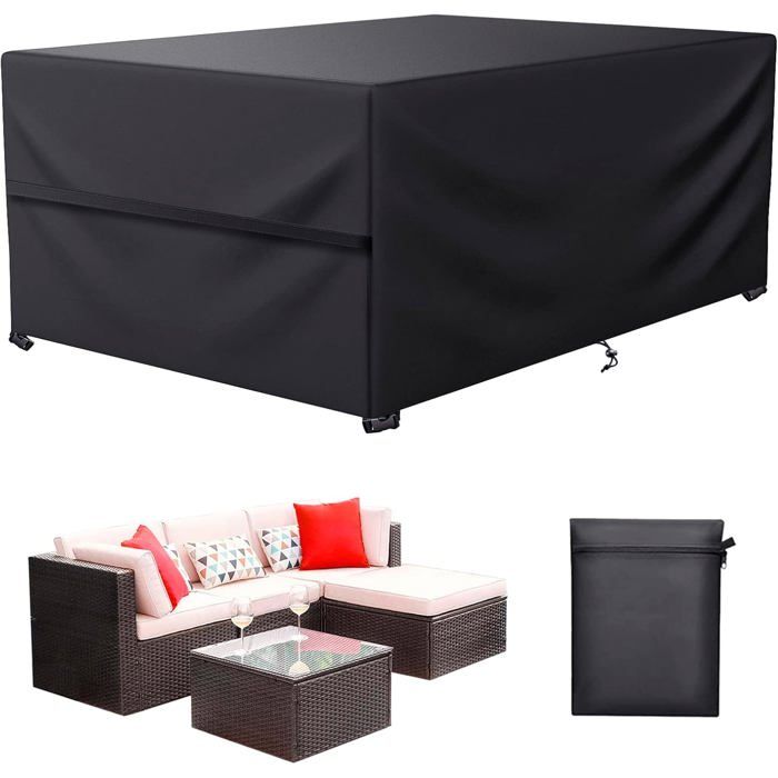 Housse Table de Jardin extérieur Housse Salon de Jardin 270x180x90 cm