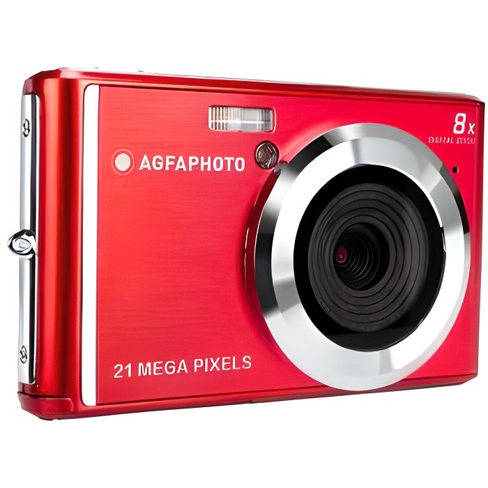AGFA PHOTO - Appareil Photo Numérique Compact Cam DC5200 - Rouge
