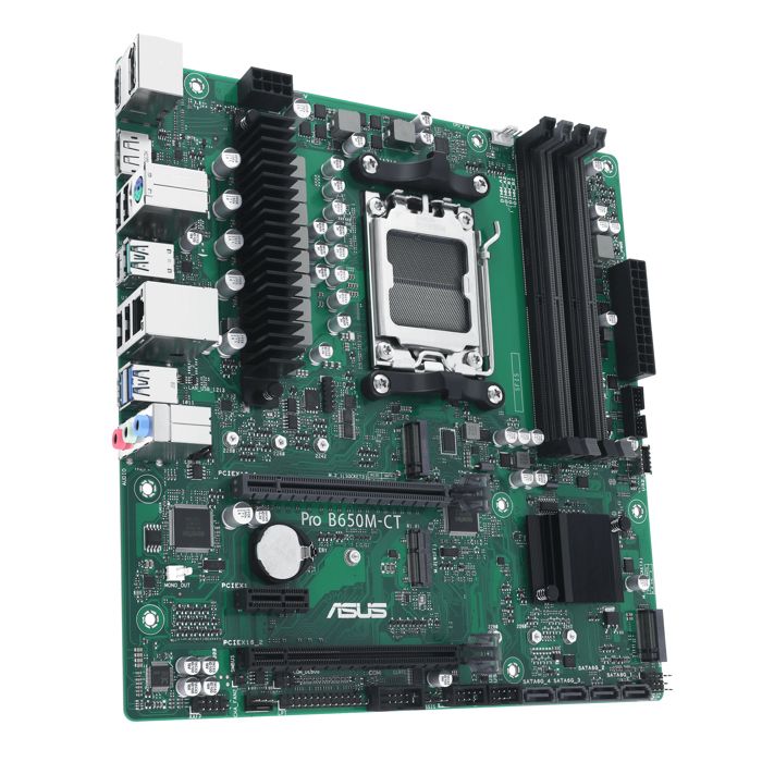 Asus PRO B650M-CT-CSM Prise micro ATX AMD B650 AM5 Noir - vue 2