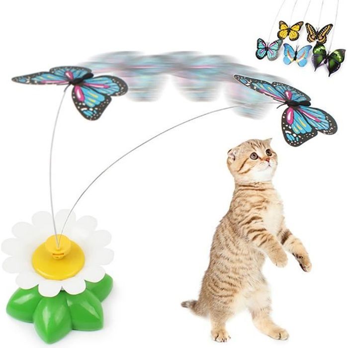 Jouet Chat Interactif Jouet Electrique Papillon Jeux Chat Chaton Cdiscount