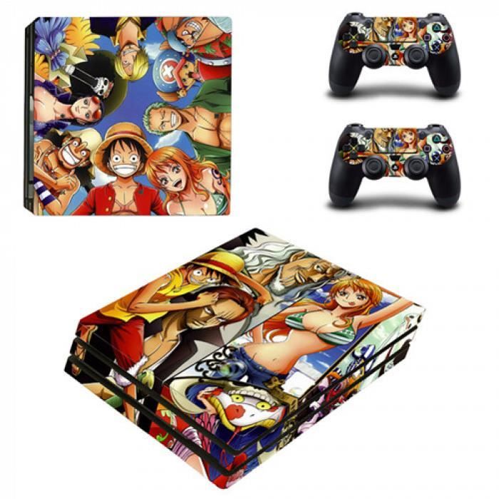 Version Ysp4p 1307 Anime One Piece Ps4 Pro Peau Autocollant Pour Sony Playstation 4 Console Et 2 Controleurs Peaux Autocollants Cdiscount Informatique