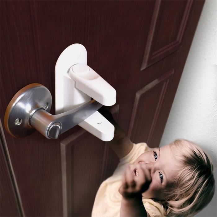 Poign/ée de porte /à levier lot de 2 s/écurit/é enfant adh/ésif 3/ M toute entr/ée de b/éb/é
