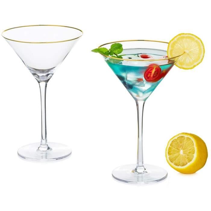 Verres à Martini Coupe Soucoupe à Champagne Coupé pour Cocktail Martini