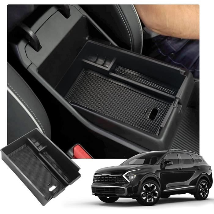 GAFAT Kompatibel mit Kia Sportage NQ5 2022-2024 2025 (Automatikgetriebe) Mittelarmlehne Abdeckung, Mittelkonsole Armlehne Schutz PU Leder, 3,5 CM Erhöht Verdickt Müdigkeit lindern