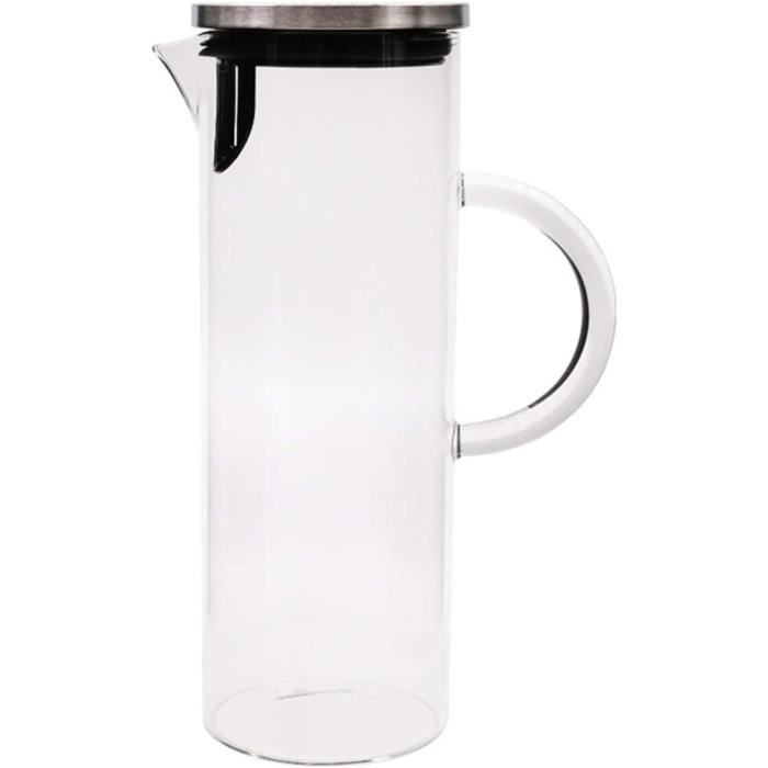 Gerlach 1760 Carafe à eau avec couvercle - Carafe en verre - Couvercle en liège - 1,1 l - Carafe à eau en verre robuste et stable - Passe au lave- vaisselle Gerlach 1760 Carafe à eau avec couvercle - Carafe en verre - Couvercle en liège - 1,1 l - Carafe à eau en verre robuste et stable - Passe au lave- vaisselle