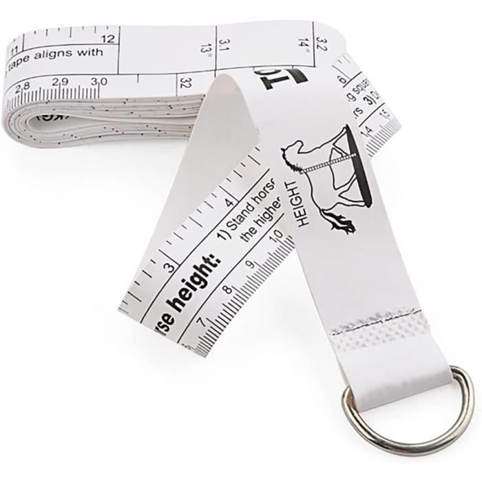 Ruban de mesure de la hauteur et du poids des chevaux