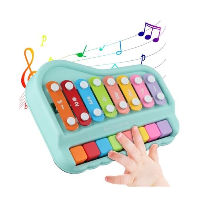 Lehoo Castle - Set D'Instruments De Musique En Bois Pour Enfants - Xylophone, Tambourin, Maracas - Jouet Montessori 3-5 Ans