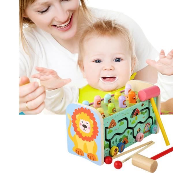 Enfant Bois Jouet Enfant Jeux Construction Bois Xylophone Bebe 18 Mois Avoir Forme Geometrique 8 Ton Et Marteau En Bois Lion Cdiscount Puericulture Eveil Bebe