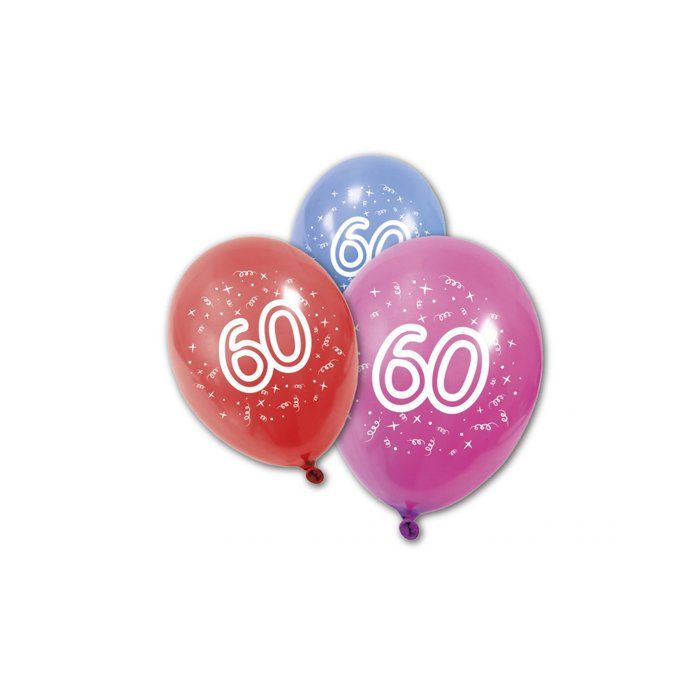 8 Ballons Anniversaire 60 Ans Cdiscount Maison