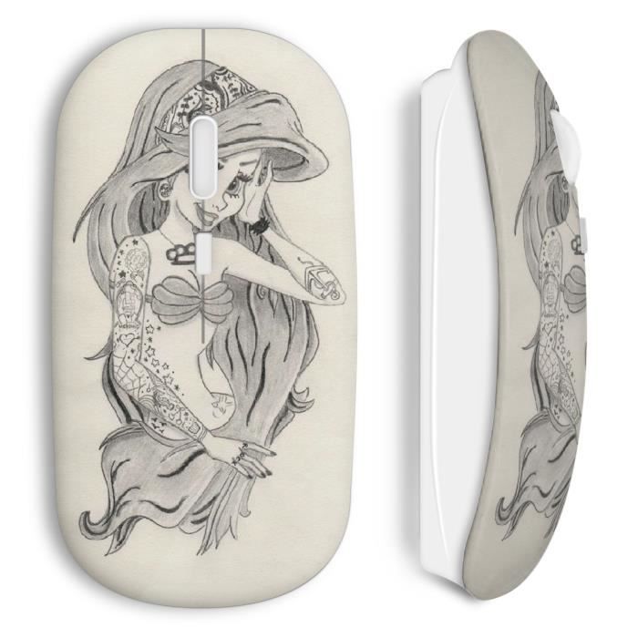 Souris Sans Fil Ariel Punk Dessin Prix Pas Cher Cdiscount