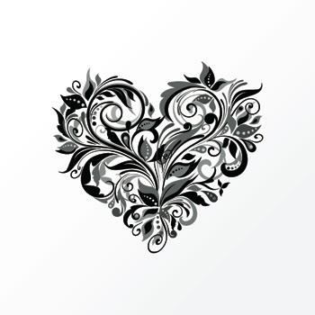 Tatouage - Coeur de Fleurs - Achat / Vente tatoo - bijou ...