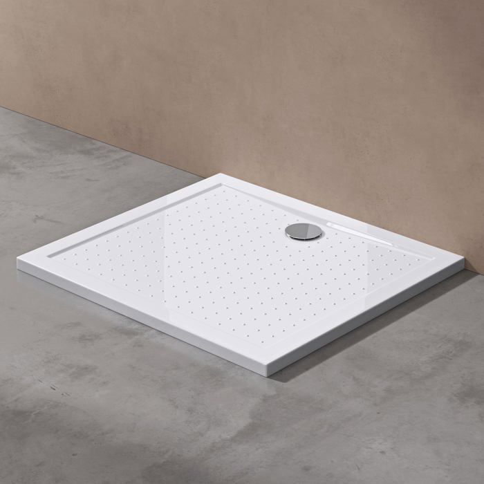 Receveur de douche bac a douche blanc acrilique Faro02 100x120x4