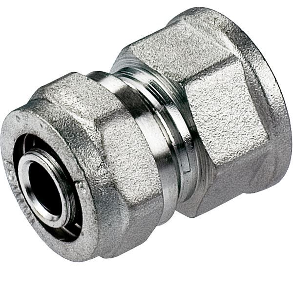 Raccord coud/é 16/ mm/ / 16/ mm Compressio pour Pert-al-Pert ou Pex-al-Pex
