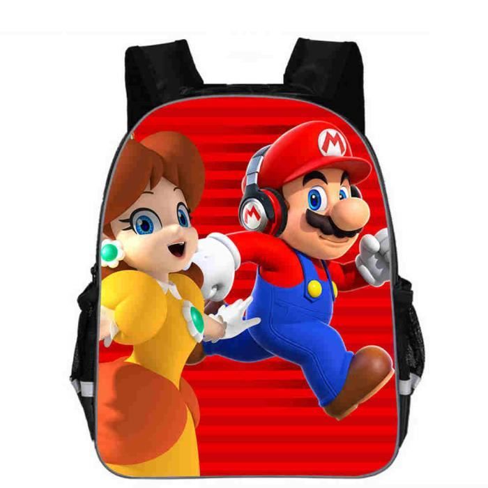 13 pouces sac à dos Sac À Dos Mario Bros Pour Enfants De La Maternelle, Pour Filles Et Garçons