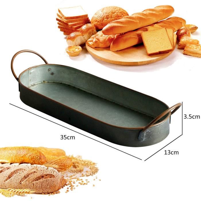 Boîte à Pain Hermétique Avec Tiroir - 14x34 Cm - Conservation Longue Durée Pour Pain, Biscuits, Pâtes... - 4