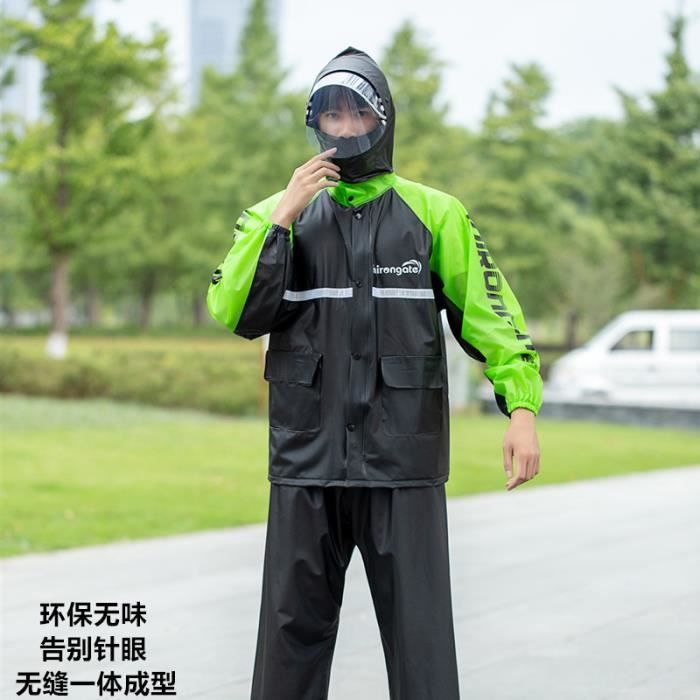 Couleur PVC taille XXXL Veste imperm?�able et pantalon de pluie pour hommes, costume de moto en 
