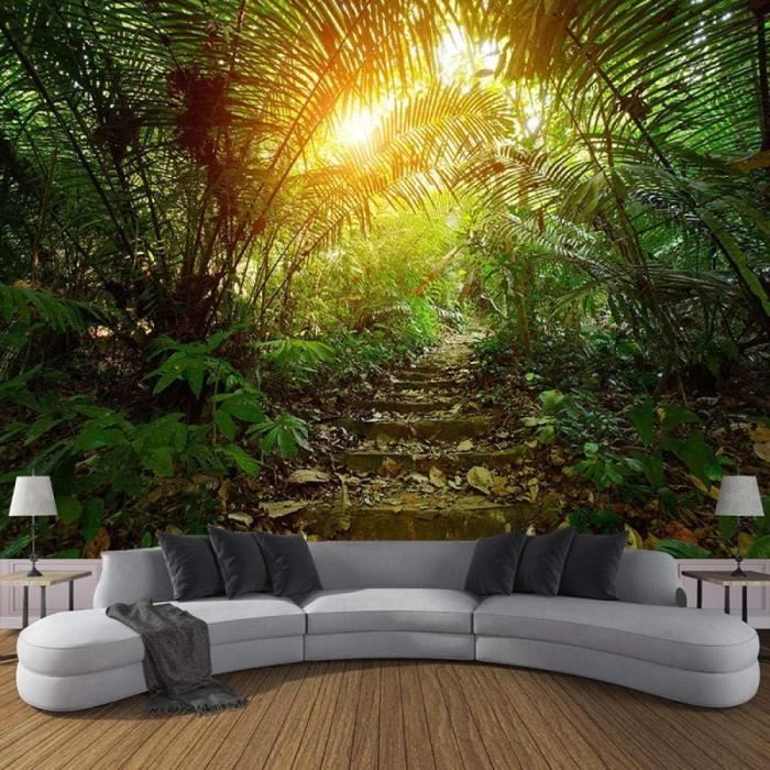 Papier Peint Adhésif 3D Romy Forêt été M4837 – Stickers Muraux Amovibles