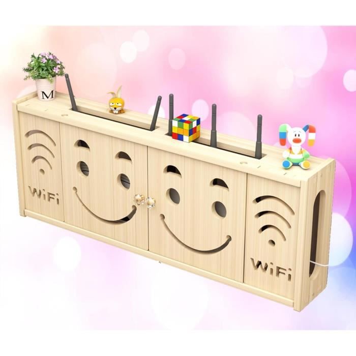 Support Box Internet Bureau Etagere Pour Decodeur Étagères Murales Sans ...