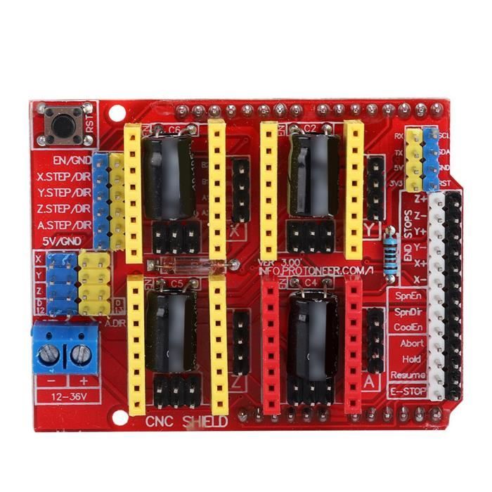 Kit Imprimante 3D - Carte Développement + Shield CNC V3 + Pilotes A4988 (4 Pièces) - Pour Gravure Et Impression 3D - 6