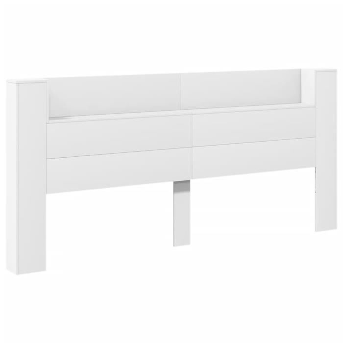 Armoire tête de lit - CUQUE - AB839273 - LED RGB - Bois dingénierie - 220x165x1035 cm