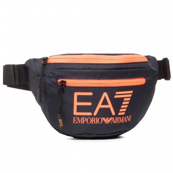 Sacoche EA7 Bleu marine et orange Cdiscount Bagagerie