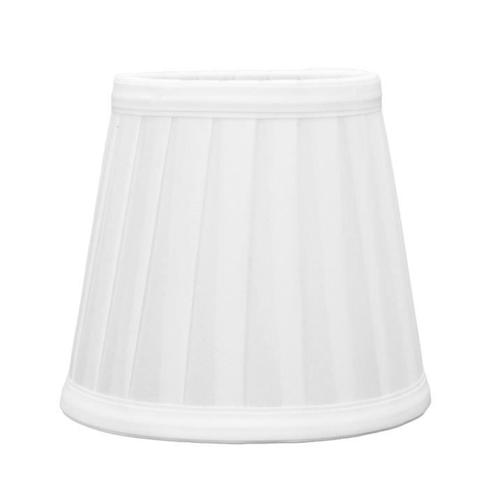 Abat-jour Plissé Style Ancien E27 - Petit Abat-jour Tissu Décoratif Pour Lampe De Table Ou Plafonnier