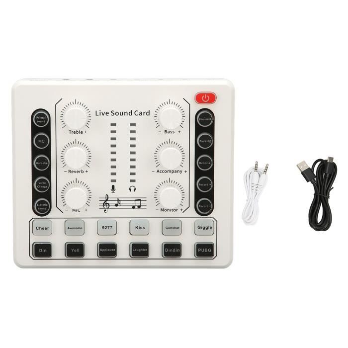 Changeur De Voix Portable Avec 8 Effets - Convertisseur Voix Homme/femme/bébé - Pour Smartphone, PC, Streaming