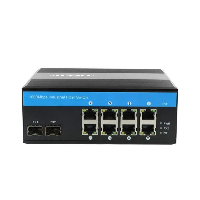Répartiteur Ethernet RJ45 Port Réseau 1 à 2 Port Switch Réseau en Alliage  d'Aluminium 1000Mbps - Cdiscount Informatique