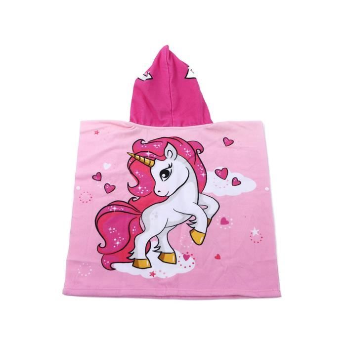 Gototop Serviette De Plage Pour Bebe Serviette A Capuche Pour Enfants Couleurs Vives Robe De Bain Douce Et Confortable Sans Cdiscount Maison