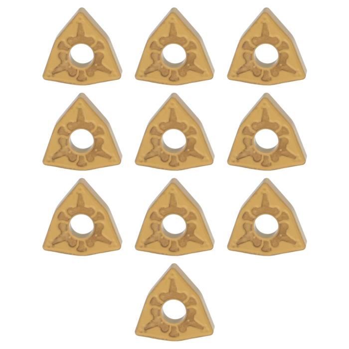Insert de Remplacement Porte-outil Tournage Tour APMT1604PDER DP5320 Plaquettes de Carbure Lames Outil de Tournage Coupe pour Traite 10 Pièces Plaquettes de Tournage en Carbure
