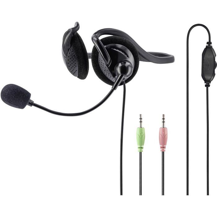 Hama 00139920 écouteurcasque Avec fil Minerve BureauCentre d'appels Neuf - vue 5