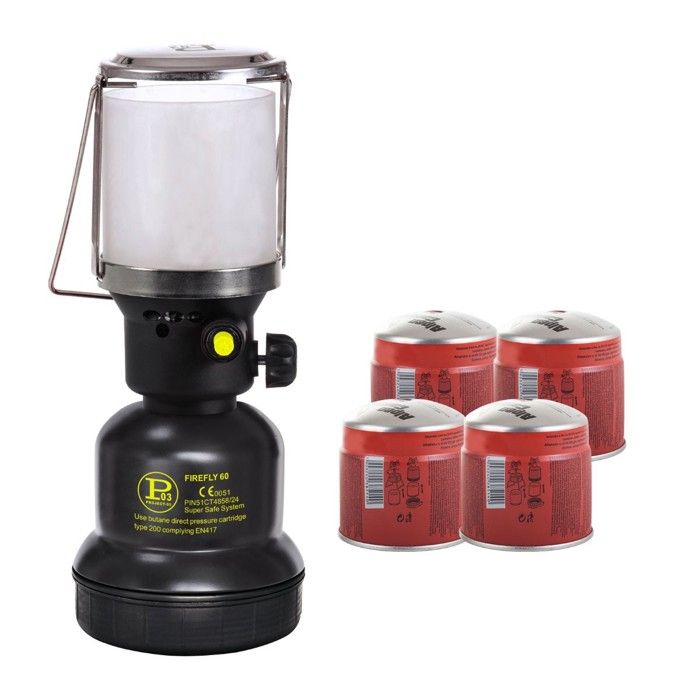 Lamp à Gaz 450W Pizo Coqu ABS + 4 Cartouchs D Gaz 190gr Butan INTC Au Millur Prix