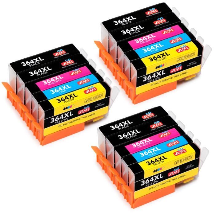 Cartouches Encre Hp 364 Xl Grande Capacite 6 Noir 3 Cyan 3 Magenta 3 Jaune Prix Pas Cher Cdiscount