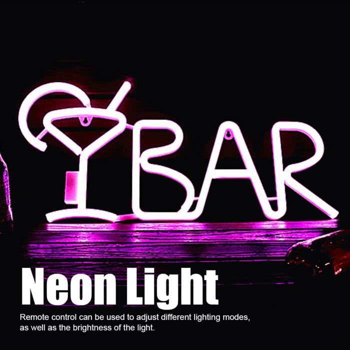 KEENSO BAR Letters Neon Light BAR Lettres en forme de LED Neon Light ...