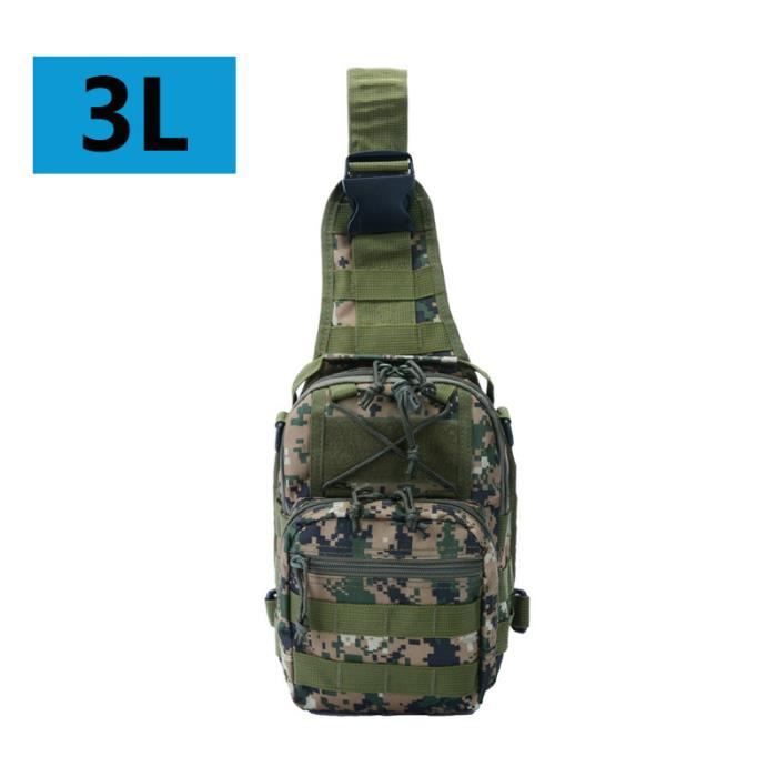 Sac Tactique Multi-usages – Bandoulière, Poitrine, Extérieur, Homme, Nylon