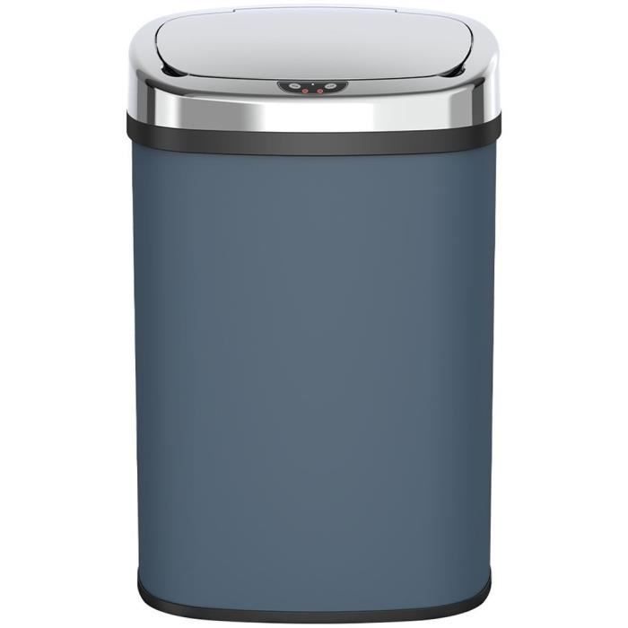MAJESTIC - Poubelle de Cuisine Automatique - KITCHEN MOVE - 58 L - Inox Gris Mat