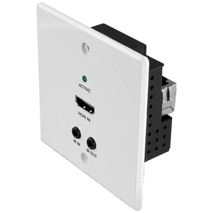 Transmetteur mural LINDY Cat.6 HDMI 4K60 IR & RS-232 HDBaseT UK Wall Plate Extender