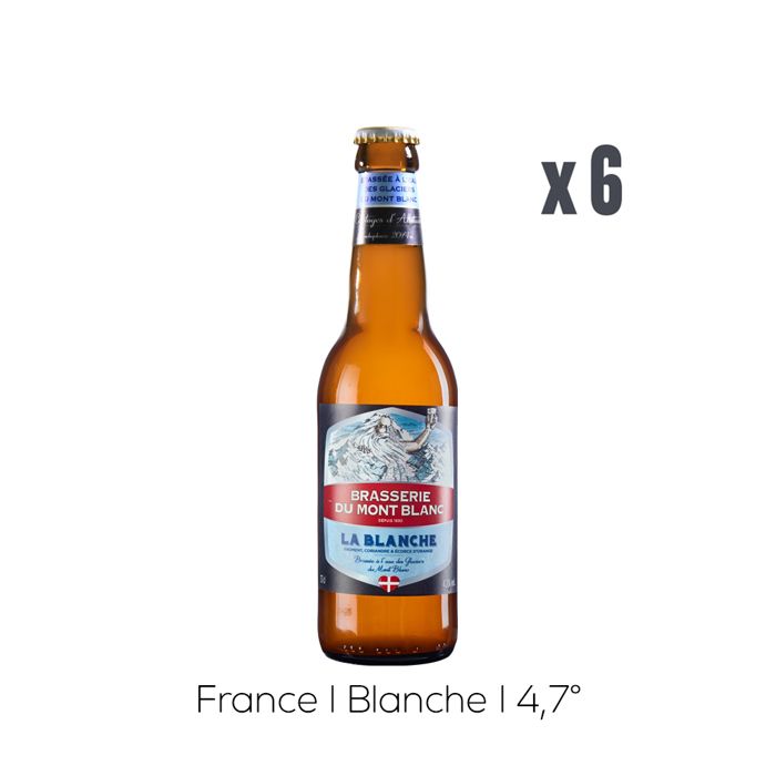 Pack Bières MontBlanc La Blanche 6x33cl 4,7 La cave Cdiscount