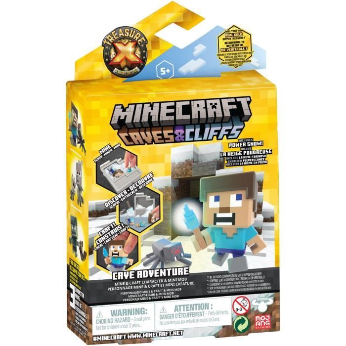 Figurine - Minecraft Claves & Cliffs - Trésor X MOOSE TOYS - Gris - 5 ans - Enfant