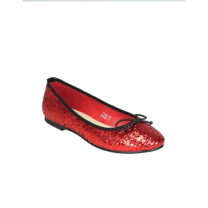 ballerine rouge paillette fille