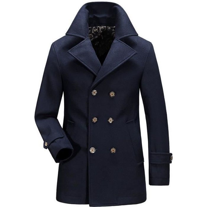 Manteau Homme en Laine Mi-Longue TRENCH COAT Homme