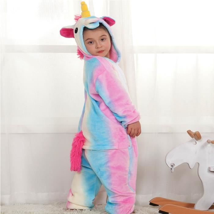 Pyjamas Enfants Dessin Anime Mignon Licorne Arc En Ciel Zx Fz2012