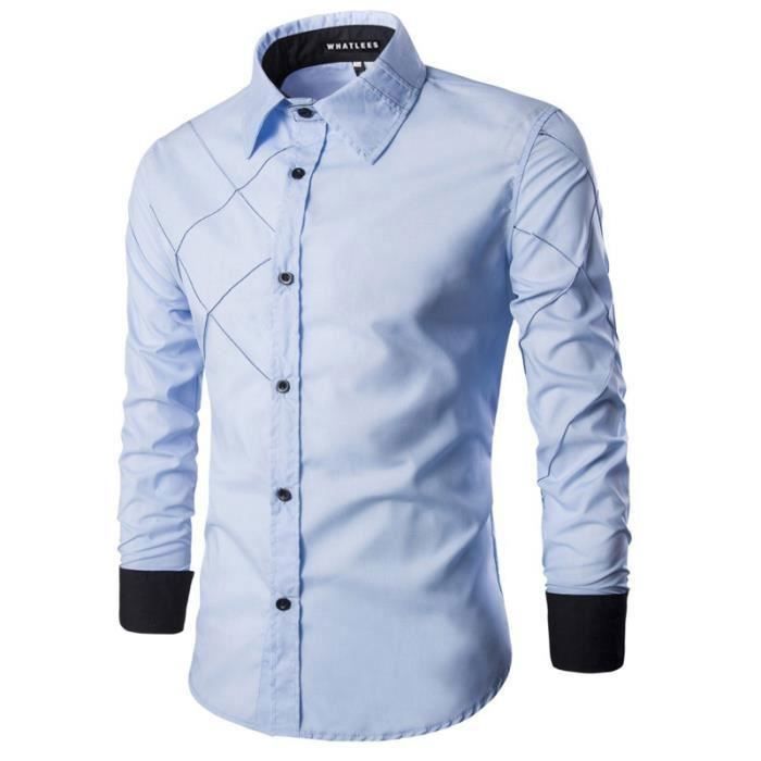 Chemise Homme Blanche Slim Fit Gant – Taille XL 43/44 – Manches Longues