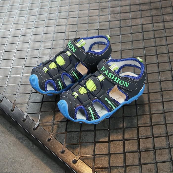 Chaussures Enfant Enfants Bebe Garcon Fille Bout Ferme Summer Beach Sandales Sneakers Bleu Bleu Cdiscount Chaussures